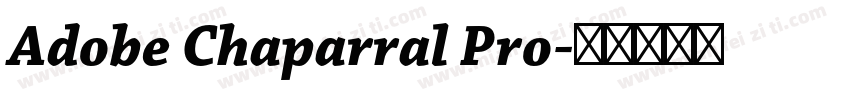 Adobe Chaparral Pro字体转换